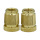 high quality customized knurled brass thread insert nut